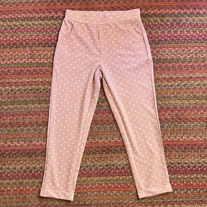 PINK POLKA DOT AMARYLLIS WORK BUSINESS LEGGING SOFT BASIC PANTS thumbnail 1