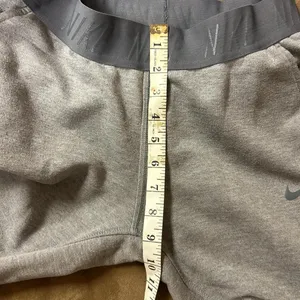 Nike Dri Fit Sportswear Jogger Sweatpants Fleece Gray Waist Band cotton size S thumbnail 8