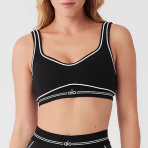 Alo Yoga Airbrush Heart Throb Bra Black/White S thumbnail 1