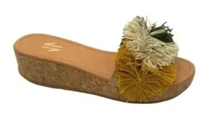 Silvia Cobos Slip on Sandals(Size 6M) Yellow thumbnail 1