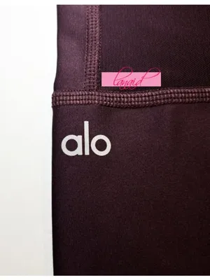 Alo Airlift High-Waist Embody Legging Oxblood Mesh Cut-Outs Cutouts Hi-Rise Pant thumbnail 12