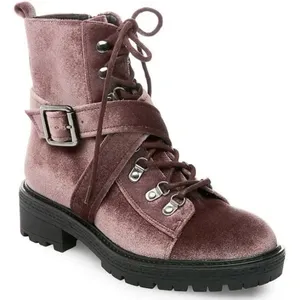 Steve Madden women velvet combat Extreme boots US 6 thumbnail 11