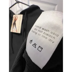 Naked Wardrobe Hoodie Womens 1X Black Cropped Zip Up Solid‎ NWT thumbnail 6