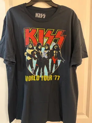 Kiss Band Tee Black Size L thumbnail 1