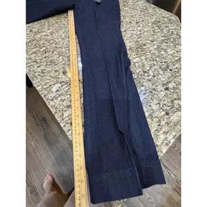 Rachel Zoe Womens High Rise Sailor Jeans Dark Wash Gold Button Boot Cut Size 4 thumbnail 11