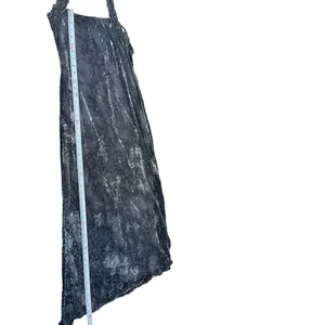 VTG 90s Niki Livas Black Silver Shimmer Halter Beaded Formal Evening Dress 6 Y2K thumbnail 11