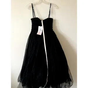 Oh Polly Cindy Tulle Corset Midmaxi Dress Black Size 8 New thumbnail 6