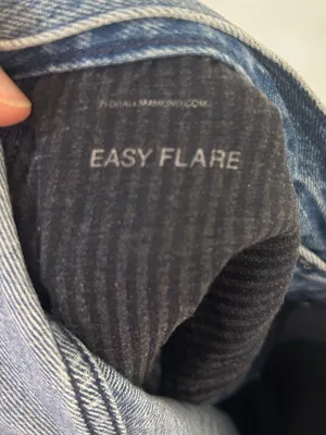 7 For All Mankind Easy Flare In Star Patchwork Denim Jeans Size 26 thumbnail 4