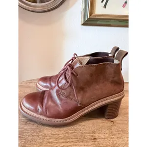 Clarks Trace Glow Brown Leather Suede Lace Up Ankle Boots 6‎ Fall Autumn thumbnail 4