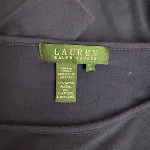 Lauren Ralph Lauren Top Size L Blue One-Shoulder Bell Sleeve Knit Blouse thumbnail 5