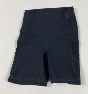 Fabletics Shorts Womens XXS‎ Black PowerHold High Rise Pocket Biker Compression thumbnail 1