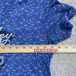 Harley Davidson T-Shirt V-Neck Blue Patterned Barnett El Paso, Texas Women's Med thumbnail 8