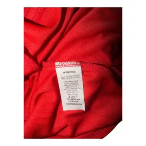 Nymphe Los Angeles Red Halter Mini Dress, Medium thumbnail 5