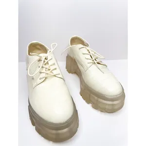 Chinese Laundry Jesty Oxfords Size 7 Cream Croc Embossed Chunky Platform‎ Shoes thumbnail 4
