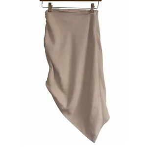 ✨IRO Luncie Asymmetric Ruched Crepe Mini Sz 34/2 Skirt In Cream✨ thumbnail 6