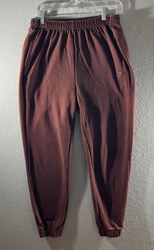 901 | Gymshark‎ Whitney Simmons Relaxed Fleece Jogger Sweatpants Brown Womens S thumbnail 1