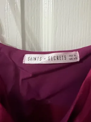 Magenta Pink Saints + Secrets Midi Dress thumbnail 2