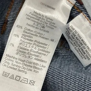 Madewell Stovepipe High Rise Straight‎ Leg Jeans Blue Denim 28T thumbnail 7