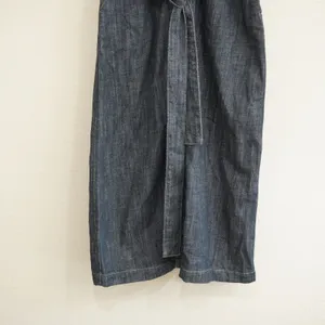 J. Crew Denim Midi Shirtdress Dark Wash Jean Cotton Minimalist Coastal Chic thumbnail 3