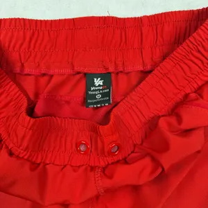 YoungLA Women’s Red Stay Focused Stay Motivated Gym Workout Shorts Medium thumbnail 4