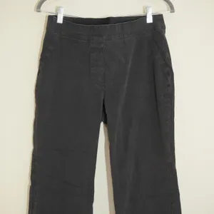 Spanx Size Medium Black Cropped Wide Leg Pants Pull On Casual Comfortable thumbnail 2