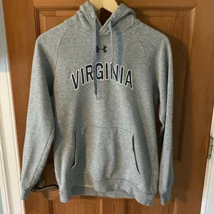Under Armour Size Small University of Virginia Gray Hooded Sweatshirt thumbnail 1