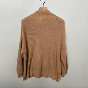 American Eagle Outfitters Camel Tan Mock Neck Slouchy Knit Oversized Sweater XS thumbnail 5