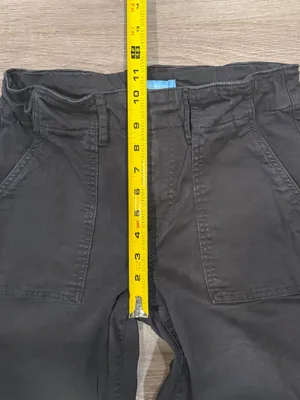 Draper James Wide Leg Crop Jeans Sz 8 Belle Meade Black High Rise Patch Pocket thumbnail 7