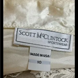 Vintagew Scott McClintock blouse Size 10 Lace High Neck Victorian Boho Bridgeton thumbnail 7