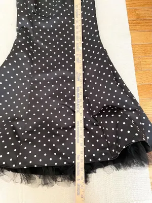 Vtg Gunne Sax Jessica McClintock Strapless Dress 5/6 Polka Dot Y2K Formal Party thumbnail 7