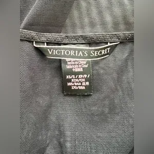 Victoria's Secret BLACK SHEER CHEMISE SLIP XS thumbnail 3