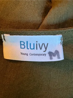 Bluivy Olive Green Ruffle romper medium euc thumbnail 8