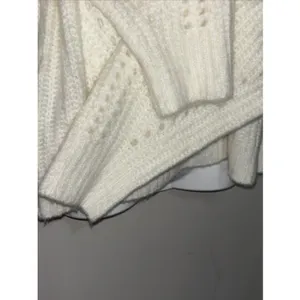 Sugarlips Womens Sz M Chunky Knit Puff Sleeve Sweater EUC thumbnail 12