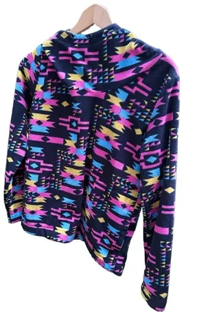 KAVU Klear Above Visibility Unlimited Aztec Print Pullover Fleece Hoodie thumbnail 1