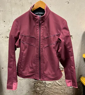 Arc'teryx Women's Bumbleberry Pink Full Zip Softshell Jacket Winter Large L Hike thumbnail 1