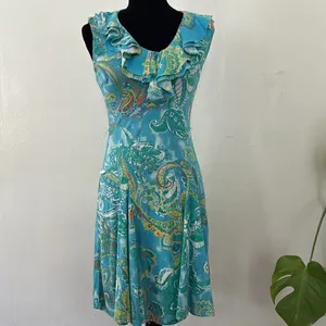 Ralph Lauren Floral Paisley midi dress NWT thumbnail 8