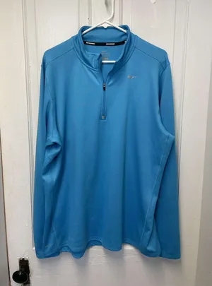 Nike Running Blue Athletic Quarter Zip Pullover thumbnail 1