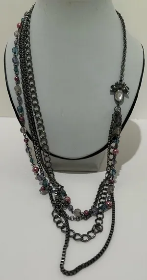 Four Strand Necklace Pink thumbnail 1