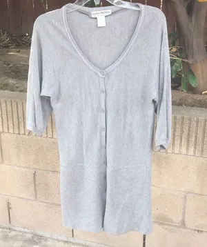 💜Long grey sweater👇🏻 Size XL thumbnail 1
