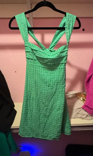 Green Beginning Boutique Mini Dress thumbnail 1
