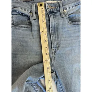 Levi's Mile High Super Skinny Jeans Size 27 Waist Light Wash Blue Stretch‎ Denim thumbnail 11