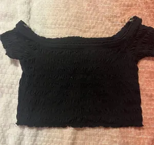 Aeropostale Black off the shoulder crop top thumbnail 1
