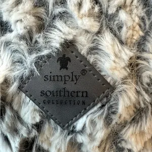 Simply Southern quarter zip long sleeve soft fuzzy pullover size Large thumbnail 8