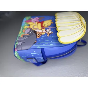 Loungefly Mini Backpack Bag Womens Blue Winnie The Pooh Umbrella Rain Disney thumbnail 3