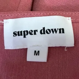 Superdown Sage Pink Sleeveless Bow Tie Button Cami Camisole Midi Tank Dress M thumbnail 4