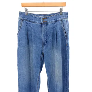 Anthropologie Pilcro Barrel Balloon Leg Jeans Blue Pleated Relaxed Fit Womens 30 thumbnail 2
