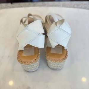 Dolce Vita Lury Espadrille Wedge Sandal‎ White Beachy Boho Casual Size 10 thumbnail 3