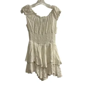 Princess Polly Women's‎ White Ruffle Romper Dress Size 6 Spring Short thumbnail 8