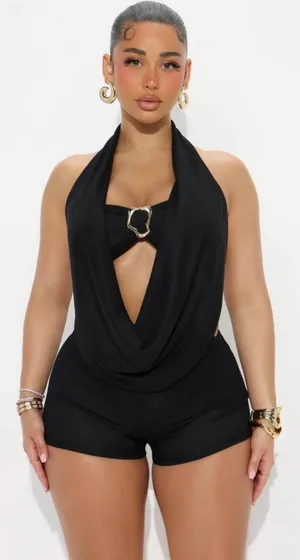 FashioNova Halter Romper thumbnail 1