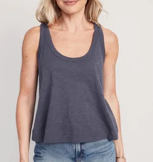 Old Navy Dark Blue Scoop Neck Tank Top thumbnail 4